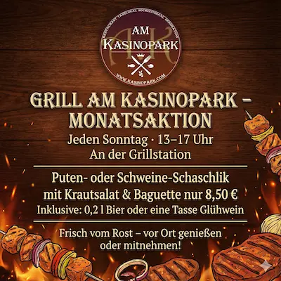 Jeden Sonntag von 13–17 Uhr wartet an unserer Grillstation