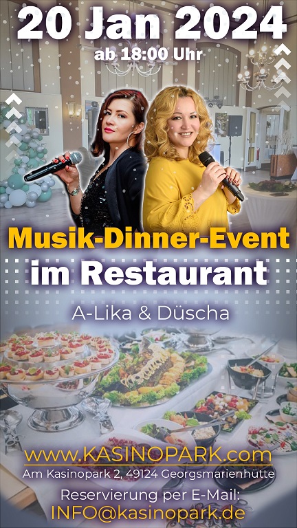 Live-Musik-Dinner-Event im Restaurant Kasinopark