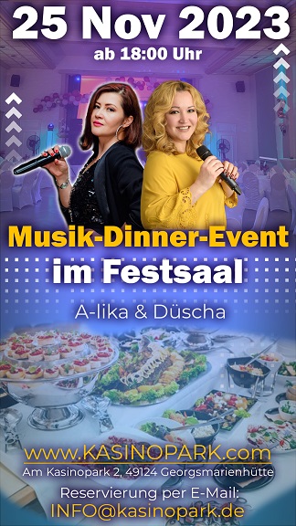 Musik-Dinner-Event im Festsaal 
