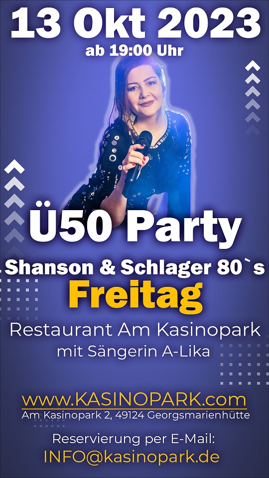 Ü50 Party im Restaurant "Am Kasinopark"