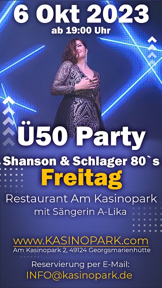 Ü50 Party im Restaurant "Am Kasinopark"